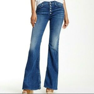 Hudson Jeans Flare Jodi High Waist Black Button Fly Women’s Size 24 107906